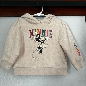 Baby Gap x Disney Toddler Girl Minnie Mouse Hooded Sweatshirt, Size 2T